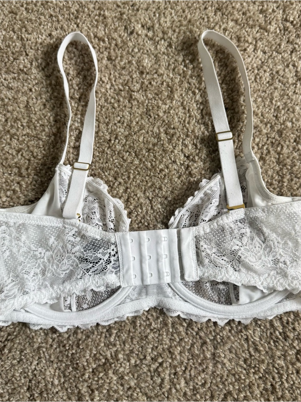 Natori White Lace Underwire Bra - Women's Intimates 34DDD - Picture 3 of 9